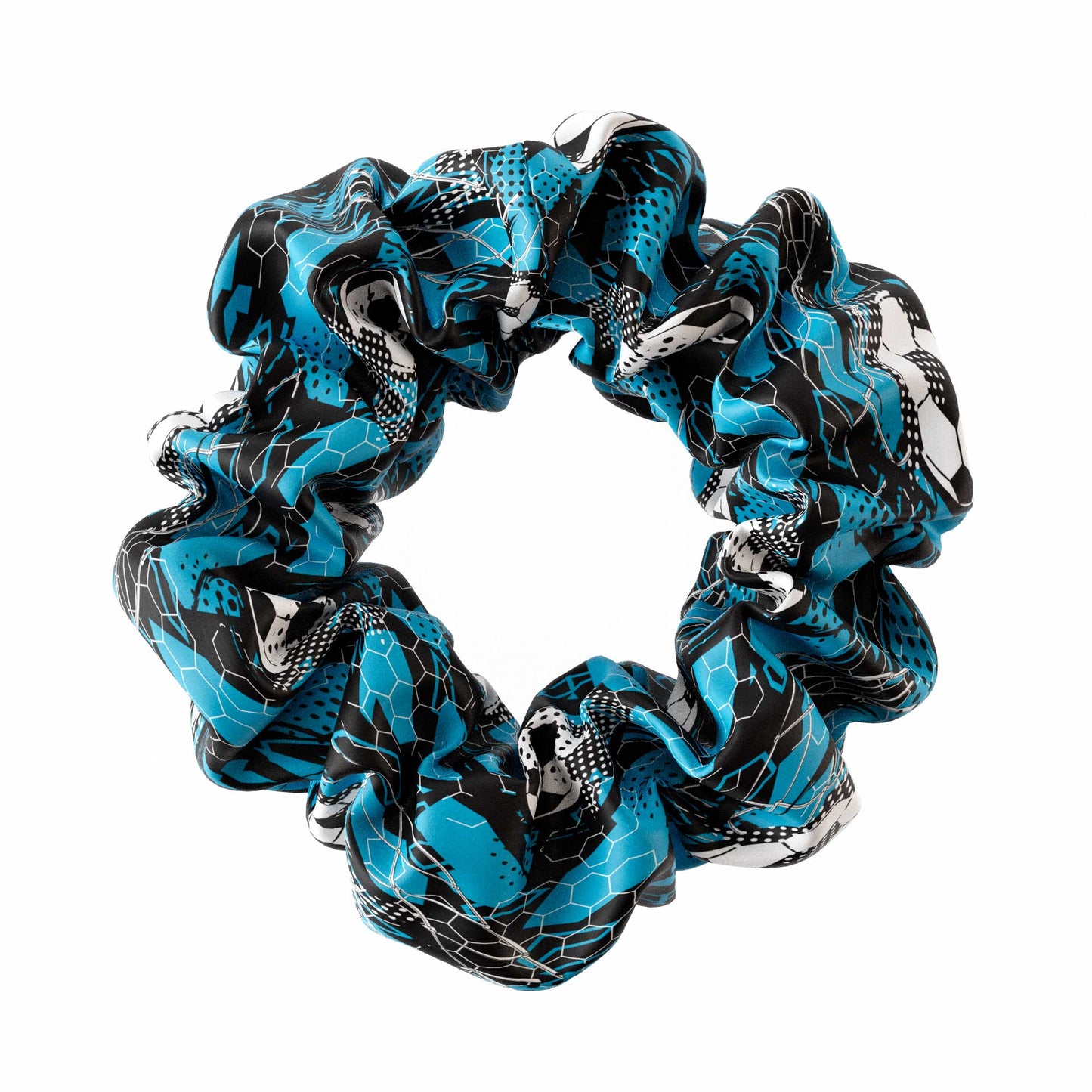 Scrunchie - Football Soccer Blue