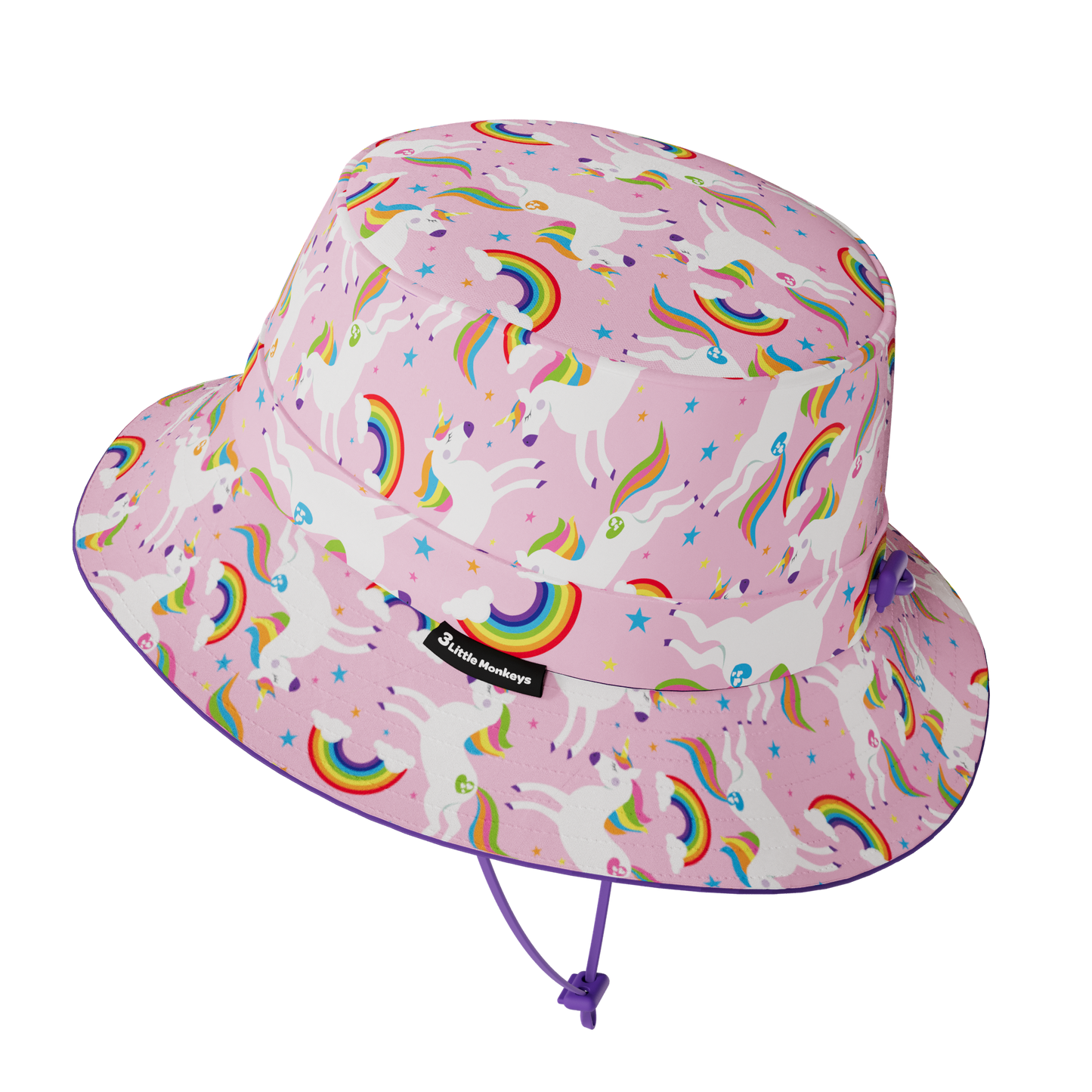 Wide Brim Summer Bucket Hat - Unicorn