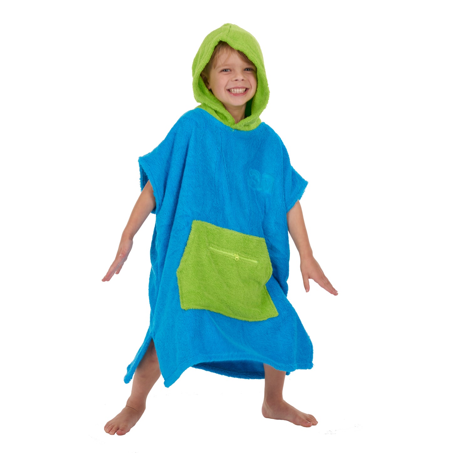 3 Little Monkeys - 100% Cotton Thick Hooded Poncho Towel 