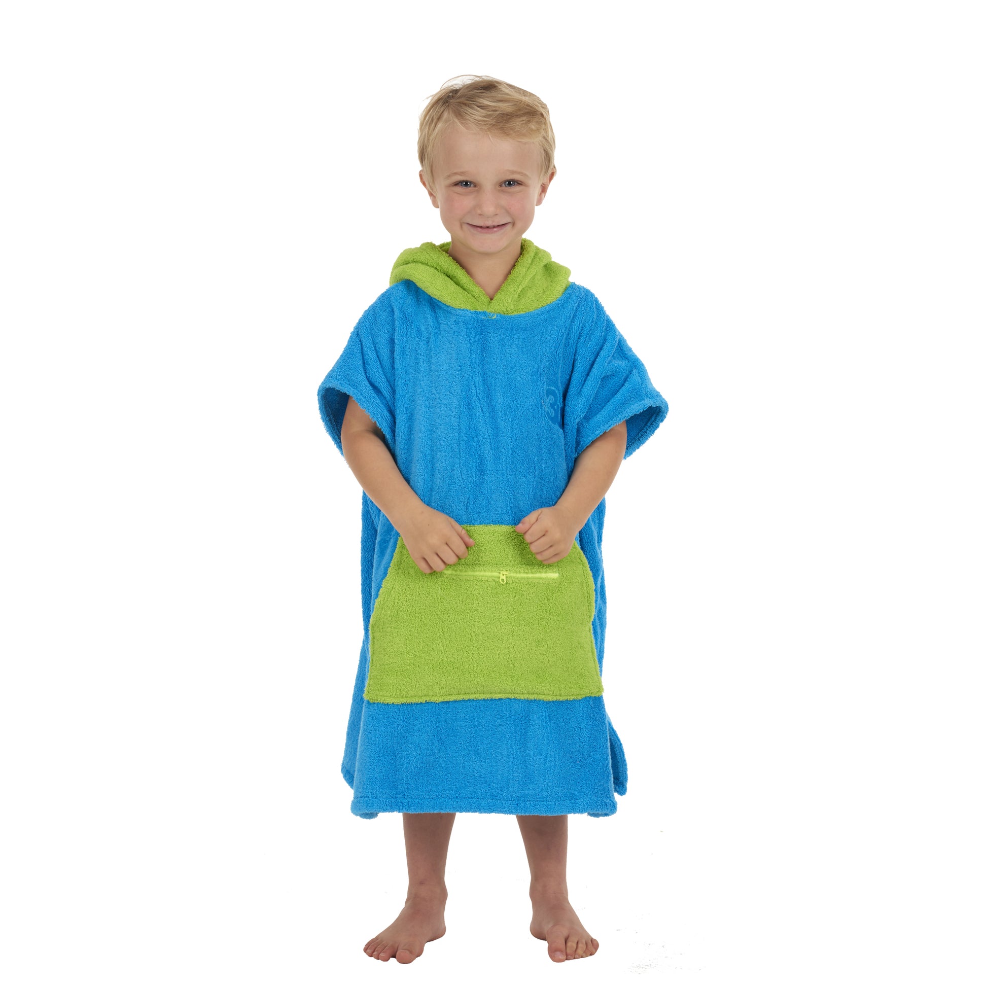 3 Little Monkeys - 100% Cotton Thick Hooded Poncho Towel 