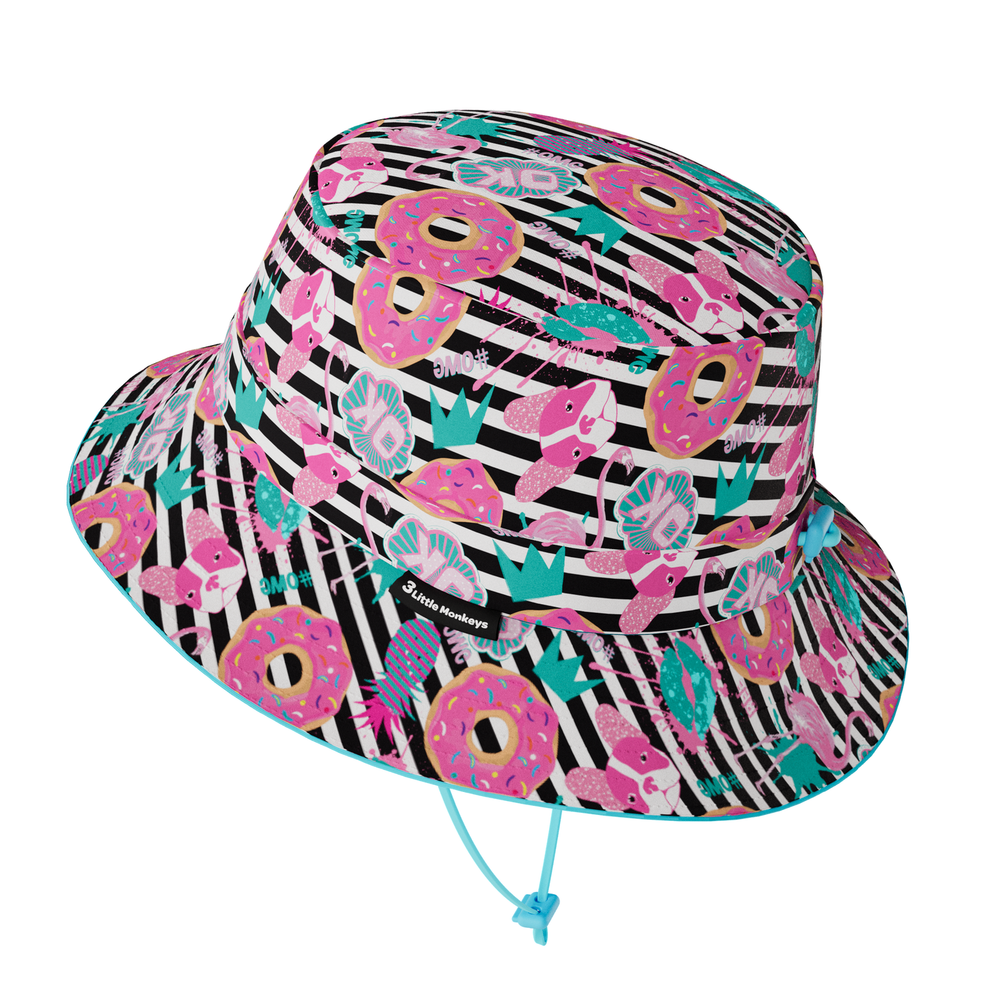 Wide Brim Summer Bucket Hat - OMG Donut