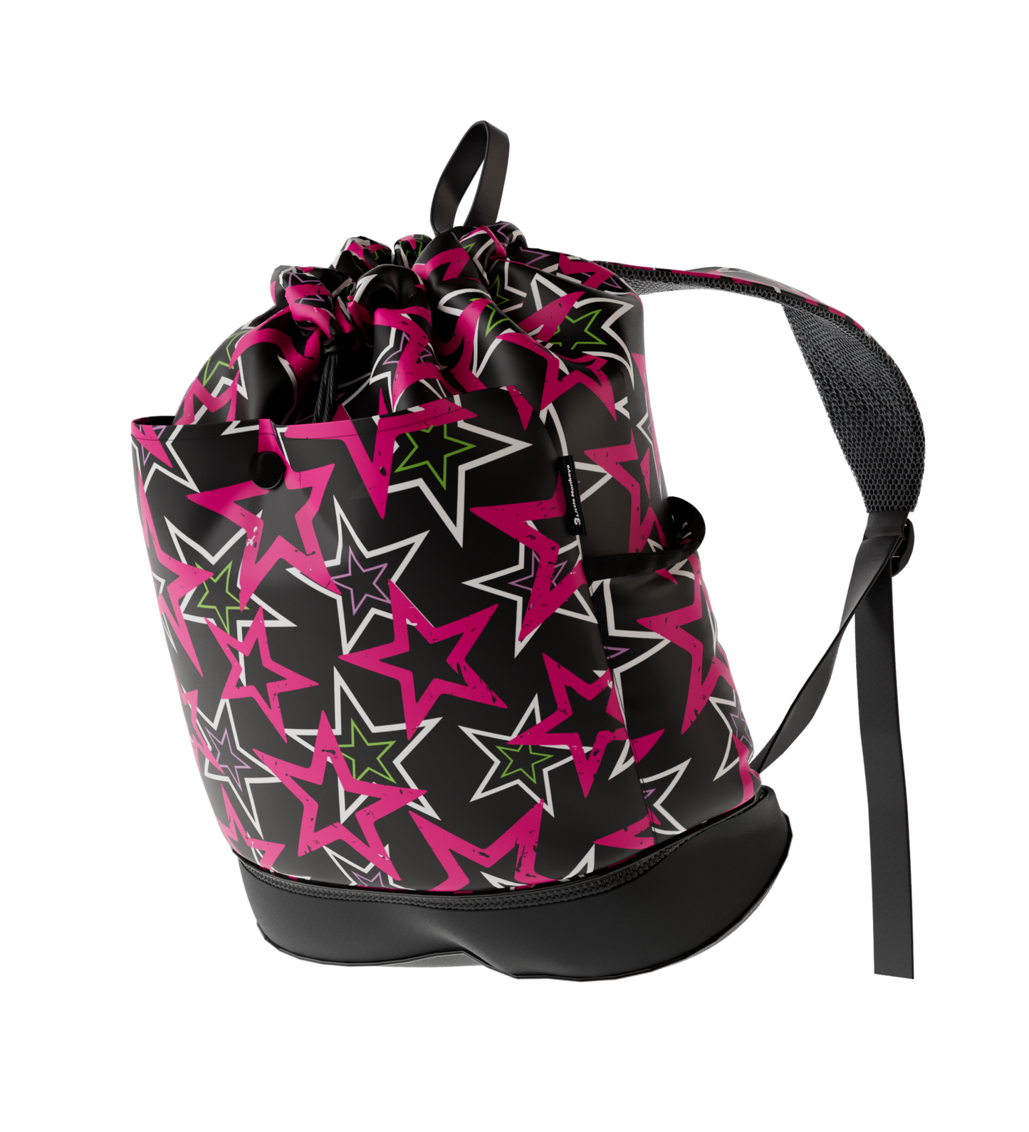 Waterproof Swim Bag Backpack + Shoe Compartment - Stars