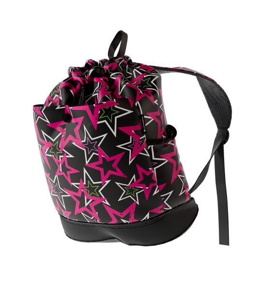 Waterproof Swim Bag Backpack + Shoe Compartment - Stars