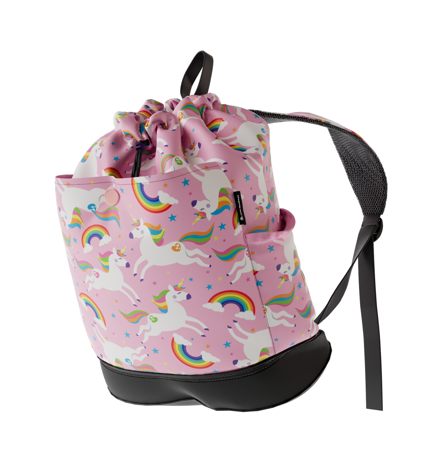 Waterproof Swim Bag Backpack + Shoe Compartment - Unicorn