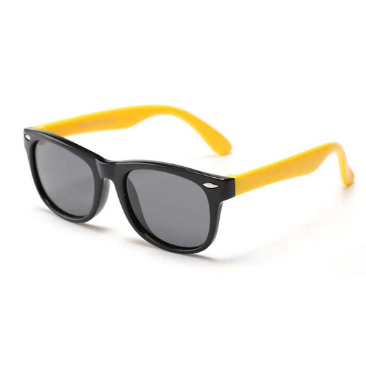 Kid's Flexible Sunglasses - Black Yellow