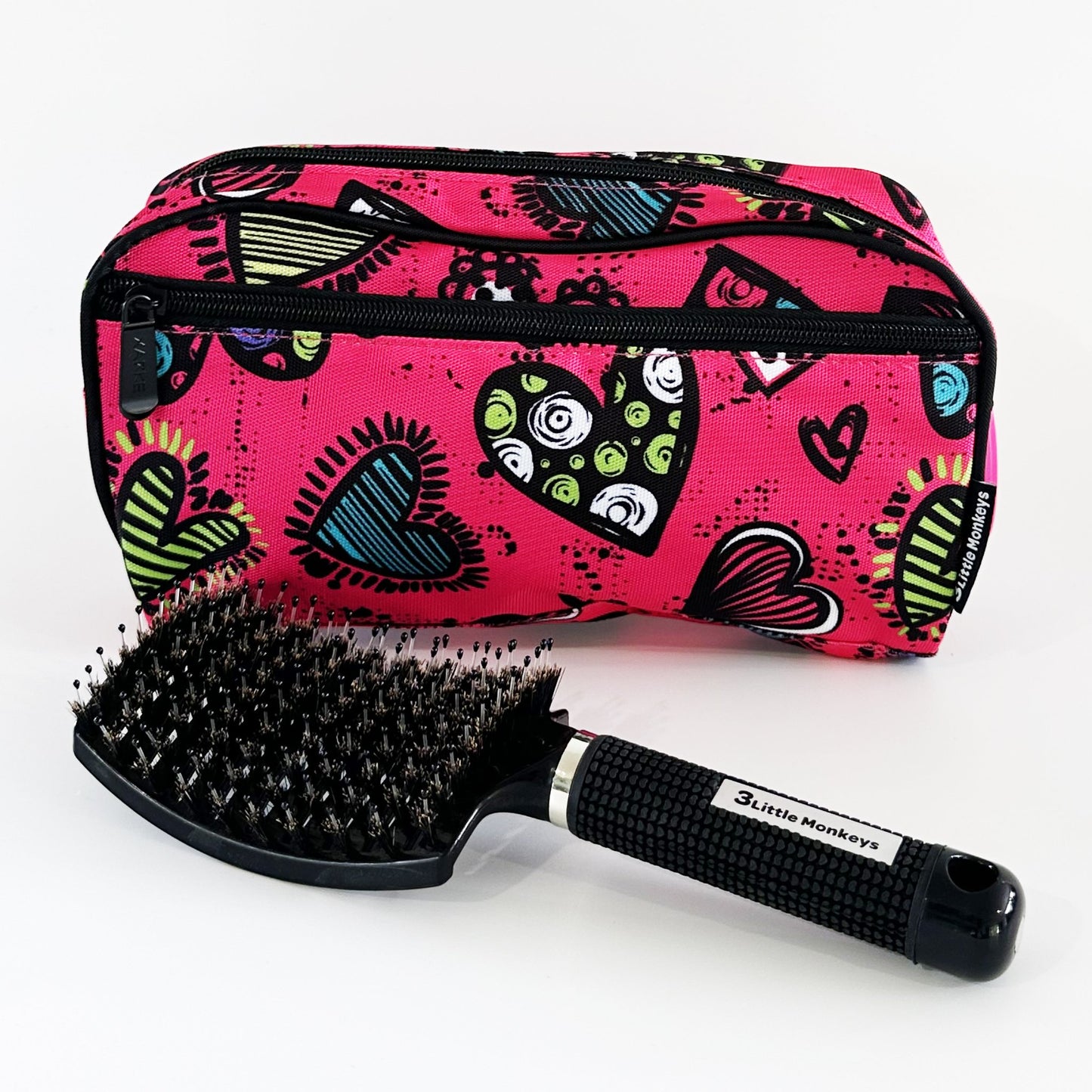 Pencil Case/Toiletry Bag - Love Heart + School Book Bag - Love Heart