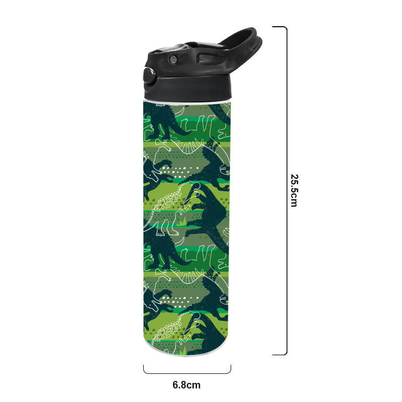 Stainless Steel Insulated Drink Bottle 590ml (20oz) - Dinosaur