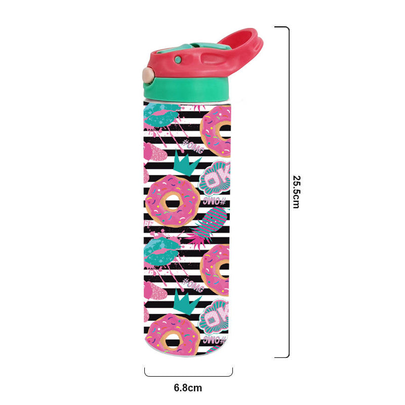 Stainless Steel Insulated Drink Bottle 590ml (20oz) - OMG Donut