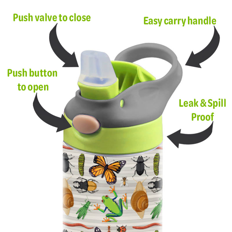 Stainless Steel Insulated Drink Bottle 590ml (20oz) - Frog Bug