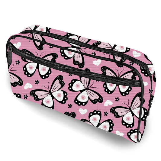 Pencil Case/Toiletry Bag - Pink Butterfly